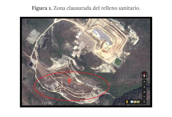 Figura 1. Zona clausurada del relleno sanitario.