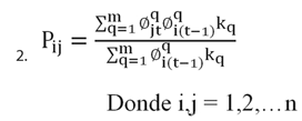 probabilidad promedio para una persona en la dimensión j de pobreza